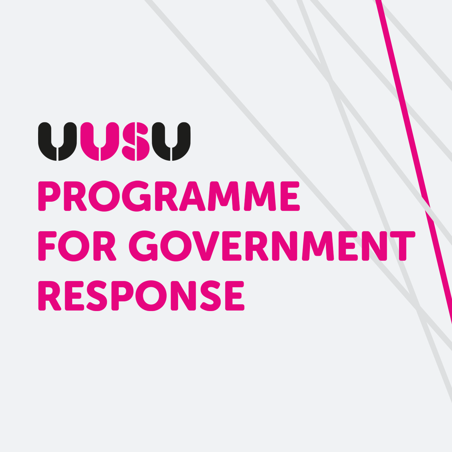 UUSU Programme for Government Response